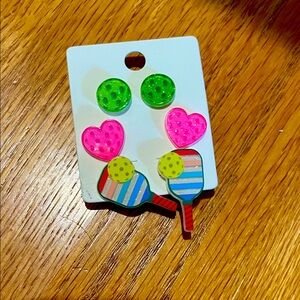 Pickleball earring set- New